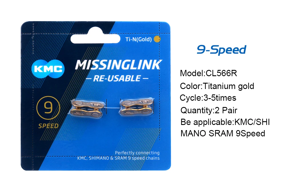 KMC Chain Quick Link 7 8 9 10 11 12 Geschwindigkeit MTB Strom fehlende Glieder 2 Paar Fahrradkette Power Link Fahrradkettenspanner – Detail 5