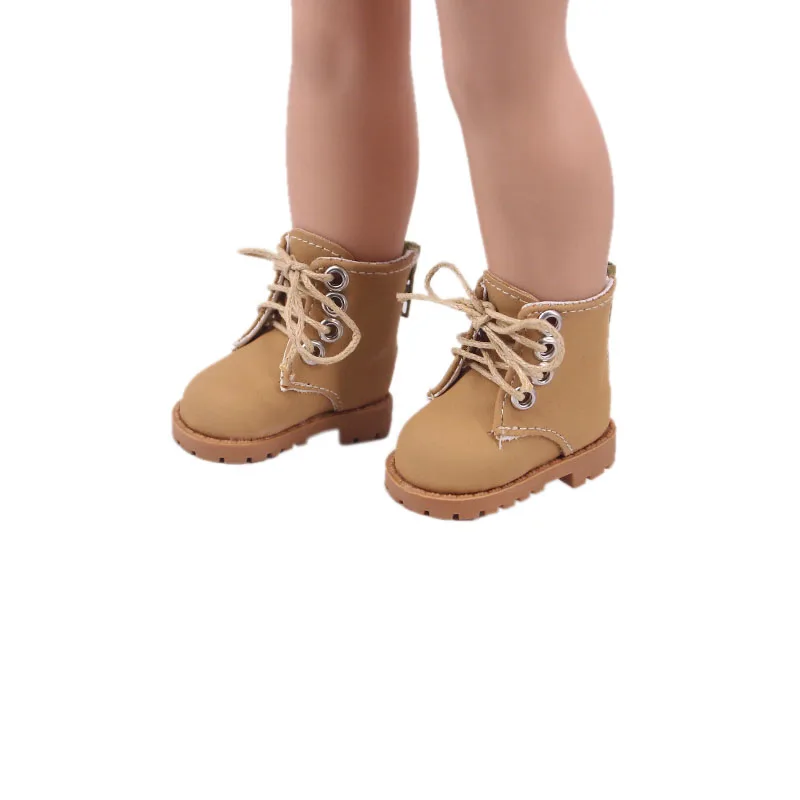 Botas altas florales para muñeca, zapatos con hebilla de gato bonito de 5Cm, botas Martin para Paola Reina de 32-34Cm y muñeca Wellie Wisher de 14