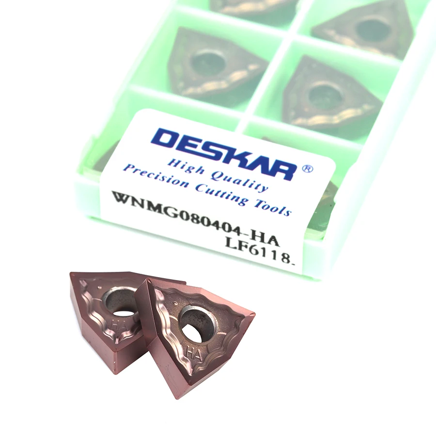 WNMG080404-HA LF6118 WNMG080408-HA LF6118ภายนอกเครื่องมือเครื่องกลึง CNC ตัดเครื่องมือโลหะผสมใส่พีชรูปร่างใบมีดโลหะ