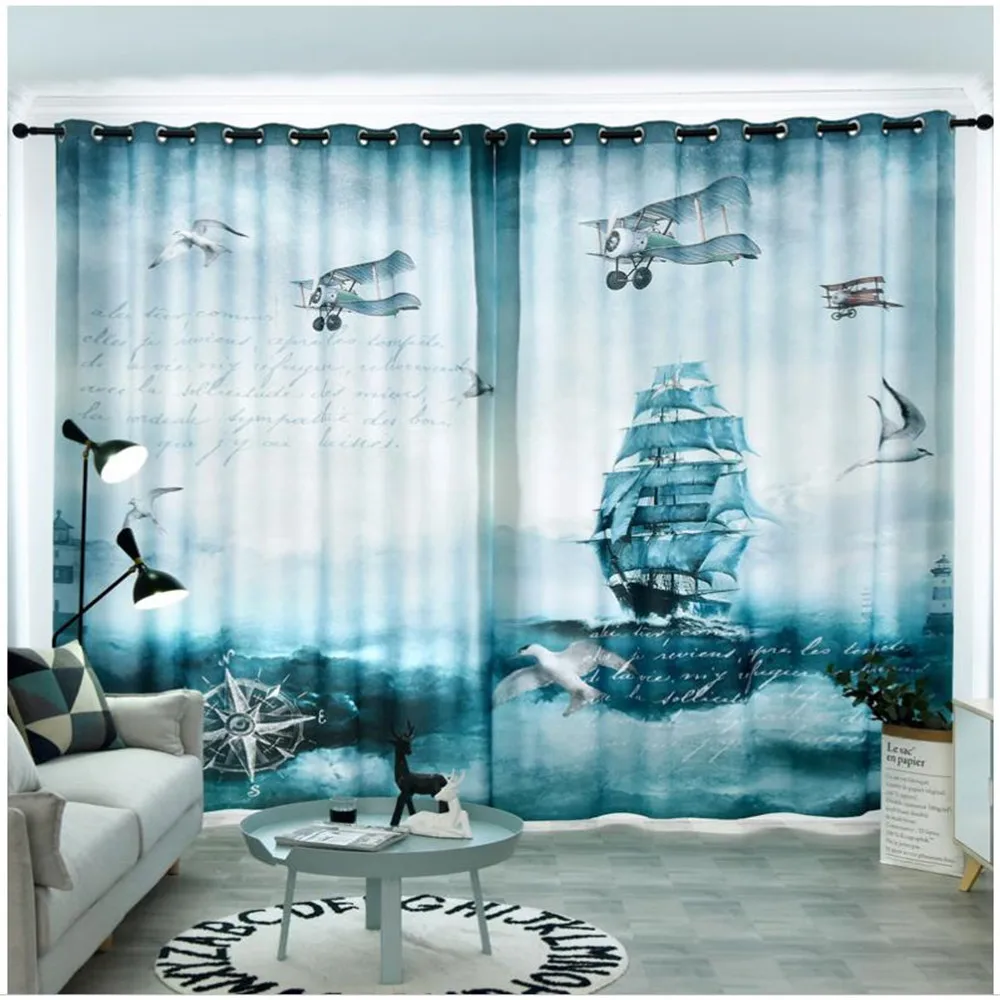 

Blackout curtain New custom curtain simple modern style office meeting room thickened simple blackout curtain