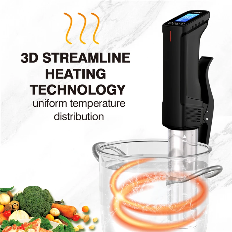 Imagem -03 - Inkbird-eu Plug Vacuum Sous Vide Fogão Circulador de Imersão Cozinhar Precisa Controle Wifi 1000w Temperatura Precisa