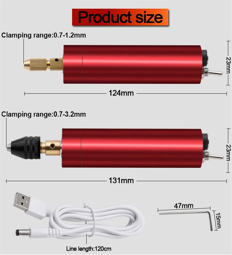 Imagem -02 - Diy Moedor Elétrico Broca de Mão Máquina de Polimento Jóias Artesanato Usb Powered Gravura Mini Micro Portátil Ferramentas de Moagem Rotativa