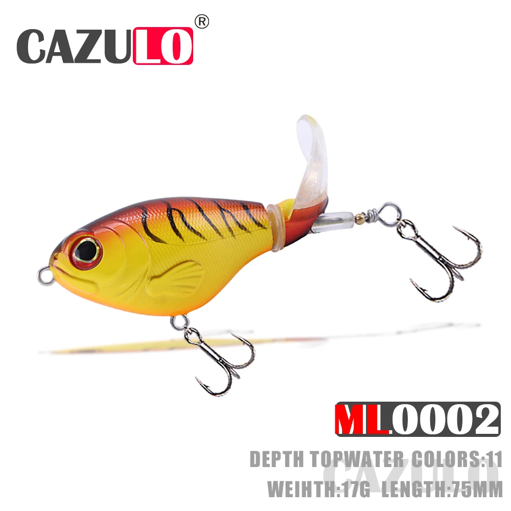 

Fishing Accessories Lure Spinning Weights 17g 75mm Isca Artificial Floating Topwater Bait Wobblers Pesca Blackfish Leurre