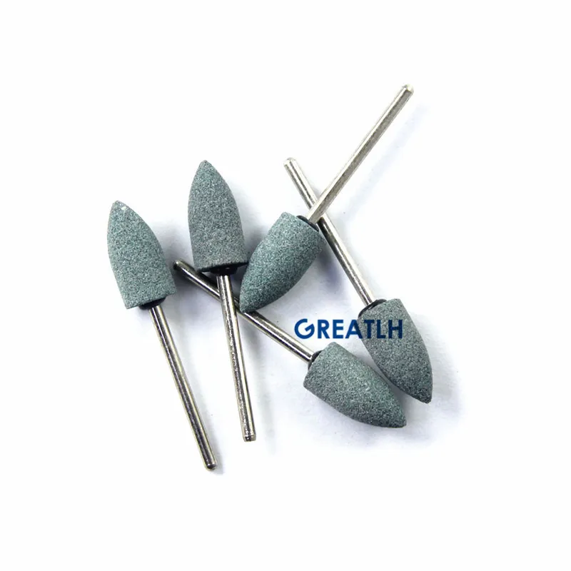 Green Stone Burs Dental Gravel Ceramic Polisher 2.35mm Medium countour coarse Dental Lab ceramic Polishing Burs