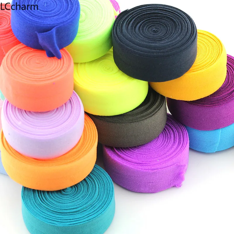 Wholesale Elastic Stretch Flat Bias Binding Tape Cord clothing Sewing Braided Rope 2cm