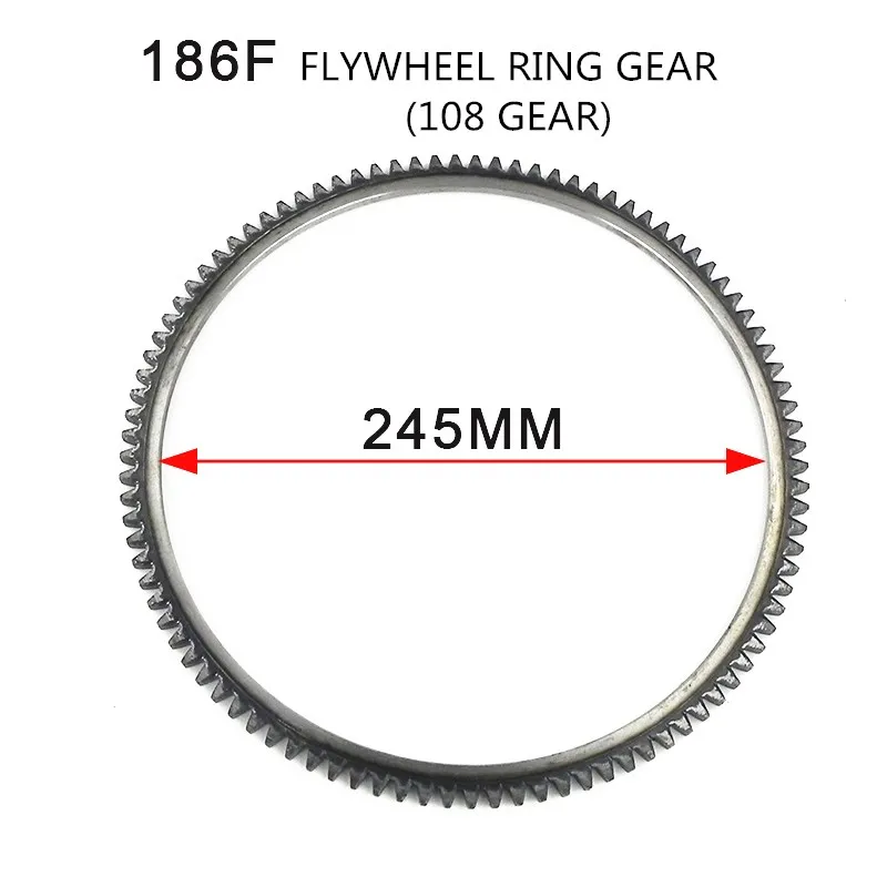 FLYWHEEL RING GEAR FOR 170F 178F 186F 186FA 2KW 3KW 5KW KIPOR KDE6500 KDE6700T diesel generator parts
