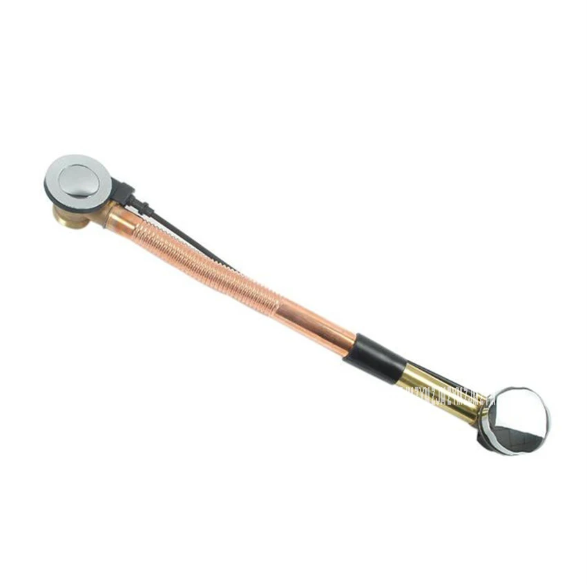 Conjunto de ralo giratório 0033 cobre, equipamento de remoção de esgoto e água, para banheira, esgoto