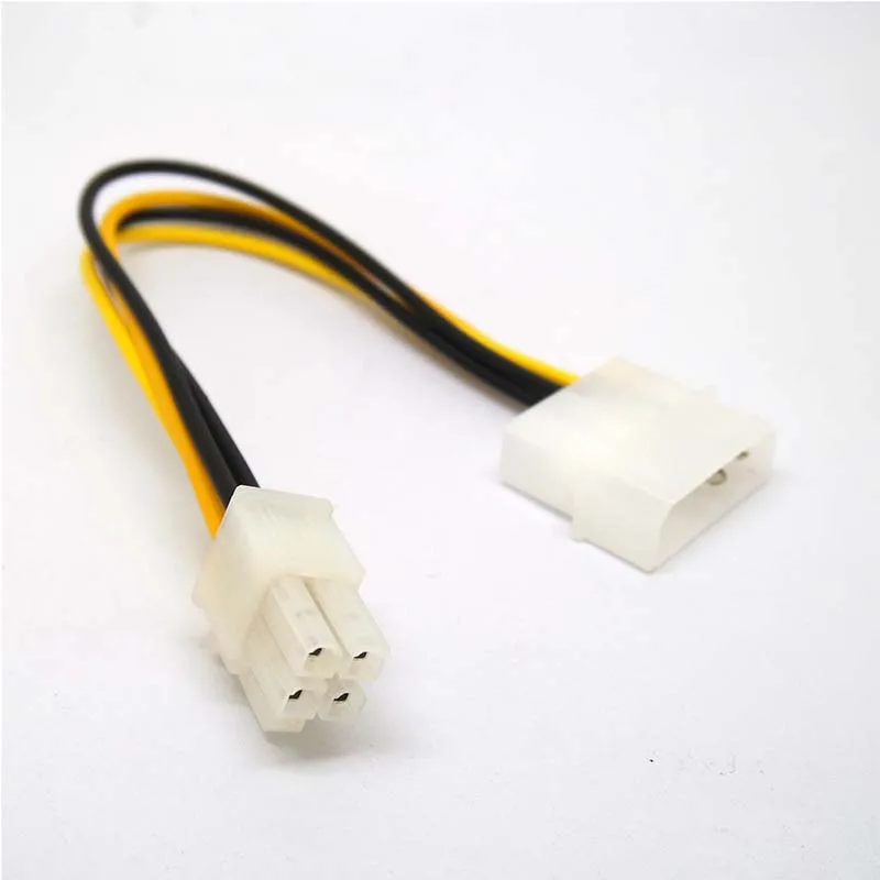 Fuente de alimentación para ordenador PC, adaptador de corriente PSU EPS ATX/12V, 4 pines IDE Molex a placa base, 4 pines P4 CPU, Cable convertidor