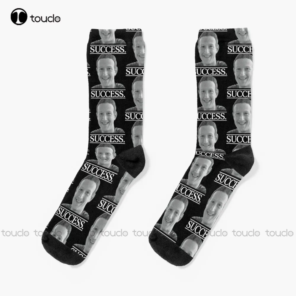 New Mark - Success. Socks He Office Socks Personalized Custom Unisex Adult Socks Popularity Holiday Gifts Teen Socks