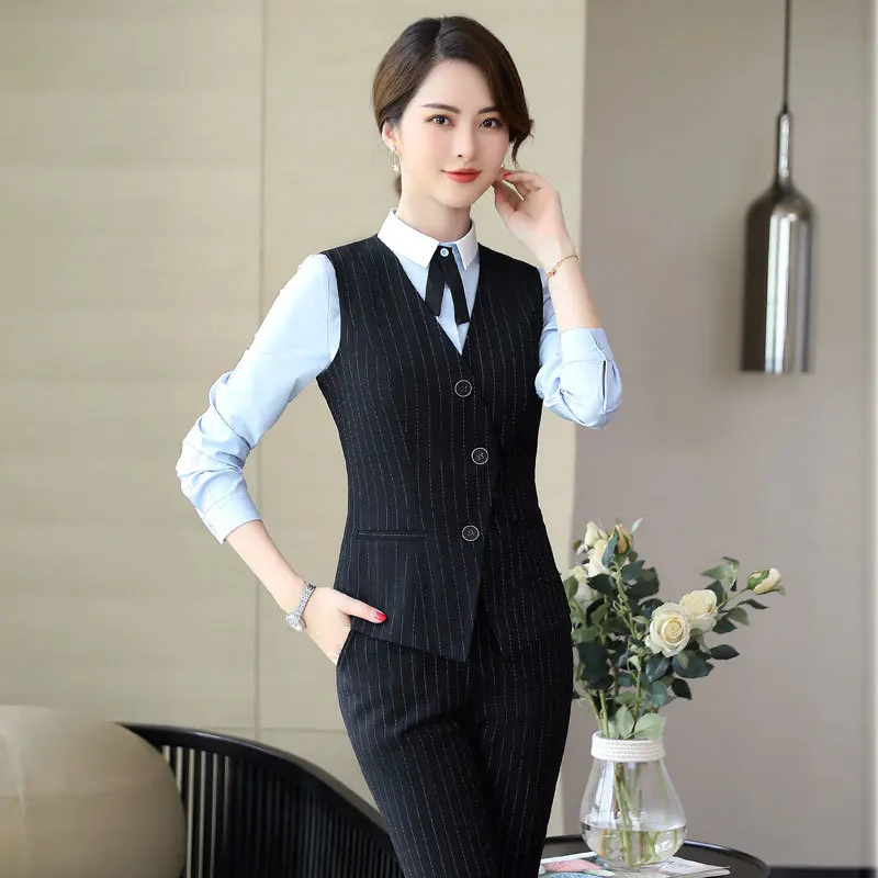 IZICFLY MÙA HÈ THU Mới Chính Thức Áo Gilet Nữ Phù Hợp Với Kinh Doanh Với Váy Và Áo Khoác Quần Bộ Công Sở Làm Việc Áo Khoác Ngoài