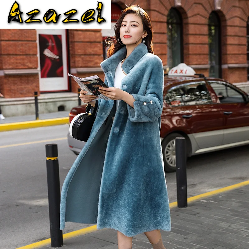 Real Winter Jacket Women Clothes 2020 Shearling Natural Coats Korean Vintage Mink Fur Coat Abrigo Mujer LJ20831