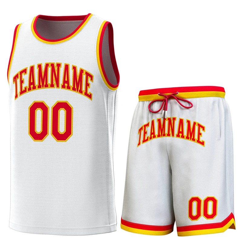 Custom Personalize Basketball Jerseys Stitch Name Number Quick-Drying Adult/Kids Training Sports Outdoor