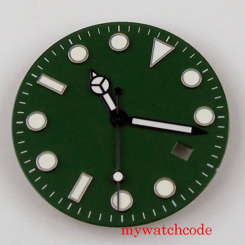 31.3mm orologio Sterile quadrante e lancette misura MIYOTA 8215 821A MINGZHU 2813 movimento automatico segni luminosi