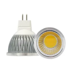 Led Bulb Light MR16 COB Spotlight 3W 5W DC 12V 3000K 4000K 6500K Warm White Nature White Cool White lamp Spot Light 10 pcs