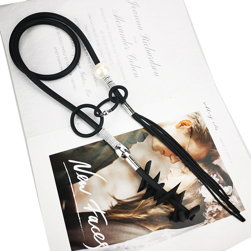 UKEBAY Original Design Women Pendant Necklaces Tassel Chains Removable Accessories Strange Jewelry Vintage Punk Female Necklace