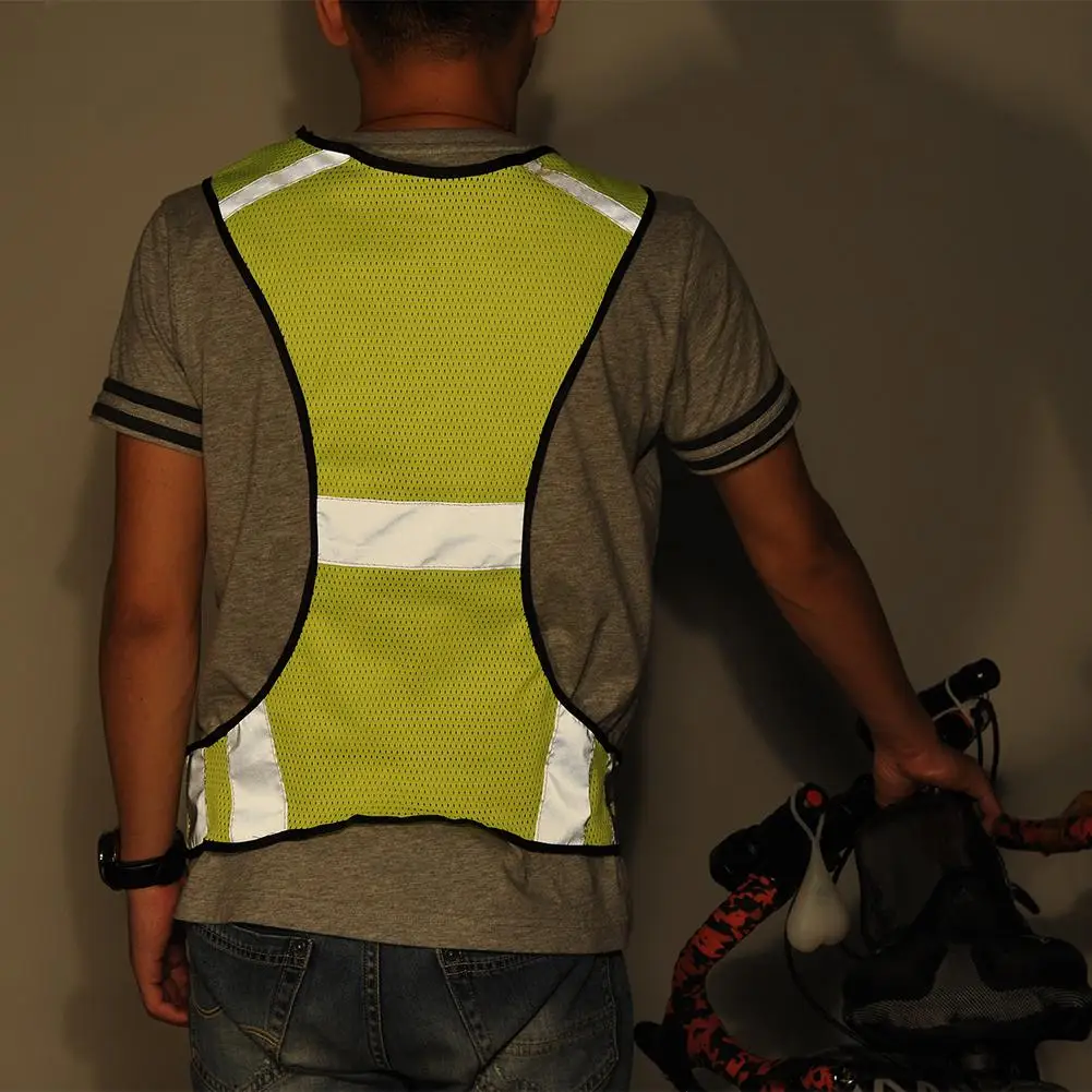 LED Wireless Cycling Reflective Vest Glowing Dark Vest For Outdoor Cycling Sports Night Running Reflective Vest Riding Equipment