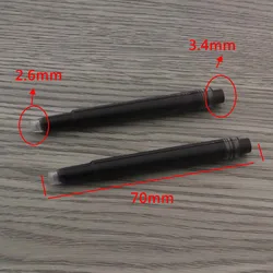 Merk 5Pc Vulpen Inkt Dubbele Hoofd Gebruik Zwart Kalligrafie Briefpapier Kantoor Schoolbenodigdheden