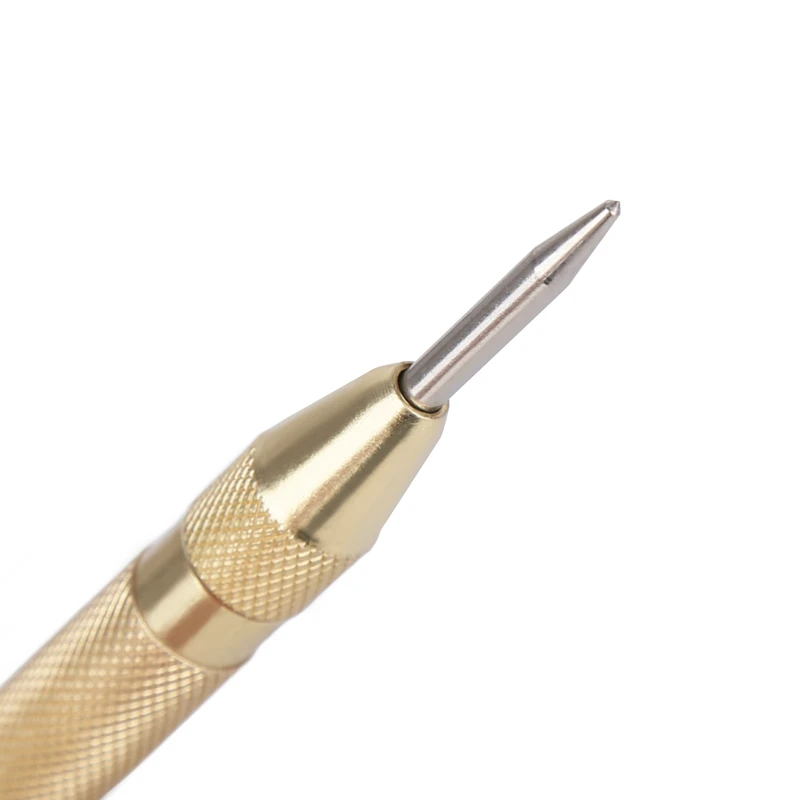 HEDA-punzón de centro automático, abolladuras de rotulador de Metal y madera, ajustable, con resorte