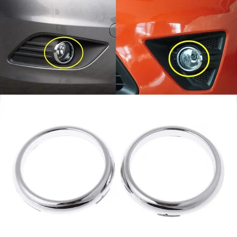 1 Pair ABS Chrome Front Fog Light Lamp Cover Trim for ford focus 2 Mk2 2009-2012 Feb20 Drop Ship Dropshipping