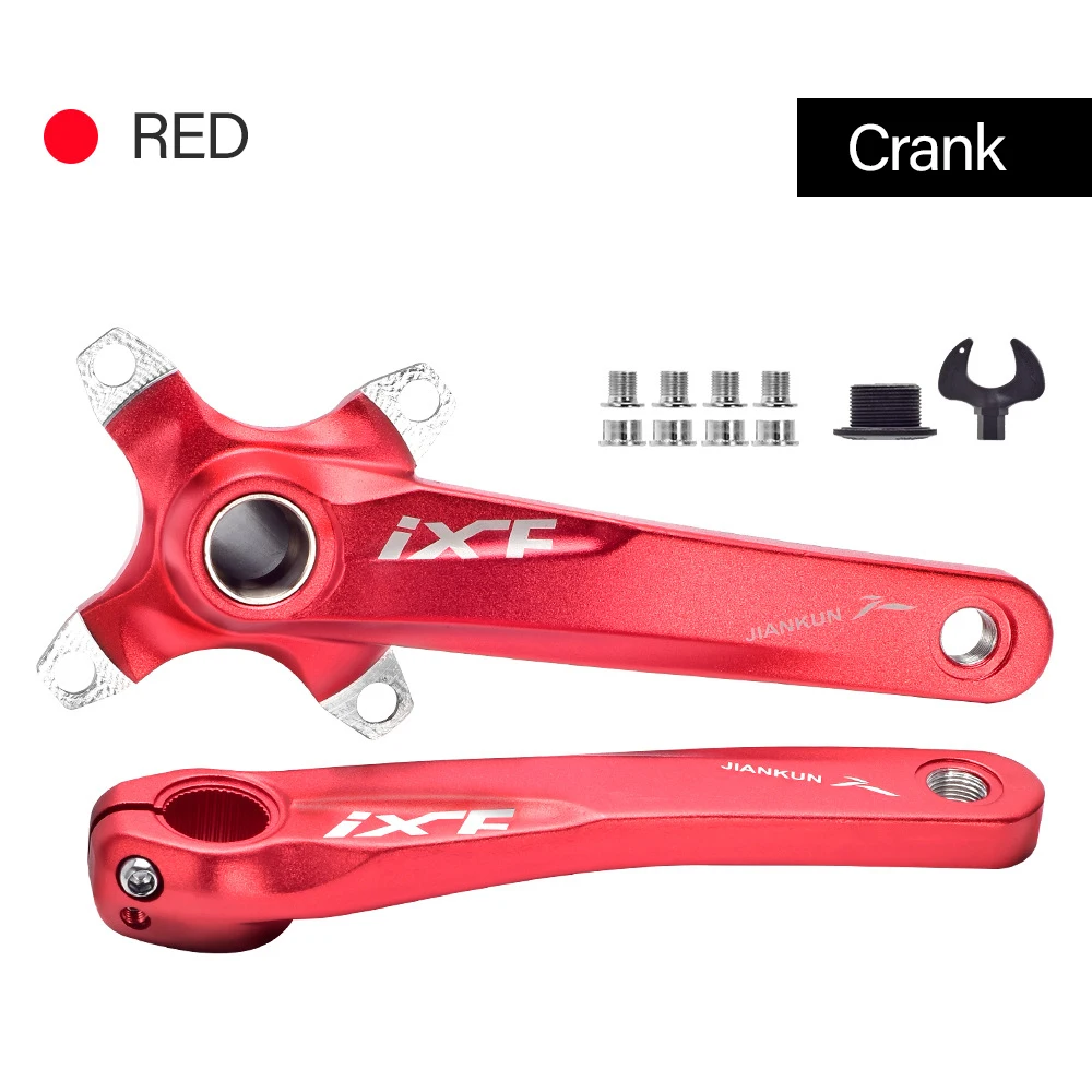 IXF MTB Crankset Bicycle Hollow Crank Aluminum Alloy Sprocket Mountain Cycling  Crankets MTB Bike Parts