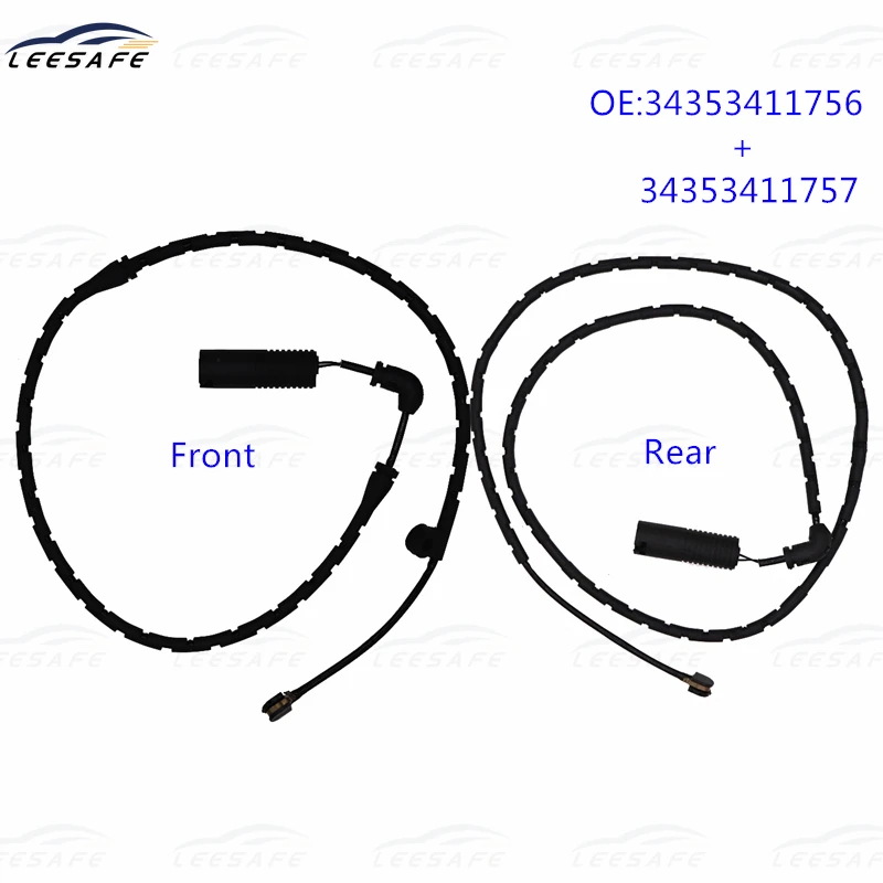 OEM NO 34353411756 34353411757 Front+Rear Axle Brake Pad Wear Sensor for BMW X3 E83 OE 34 35 3 411 756 34 35 3 411 757