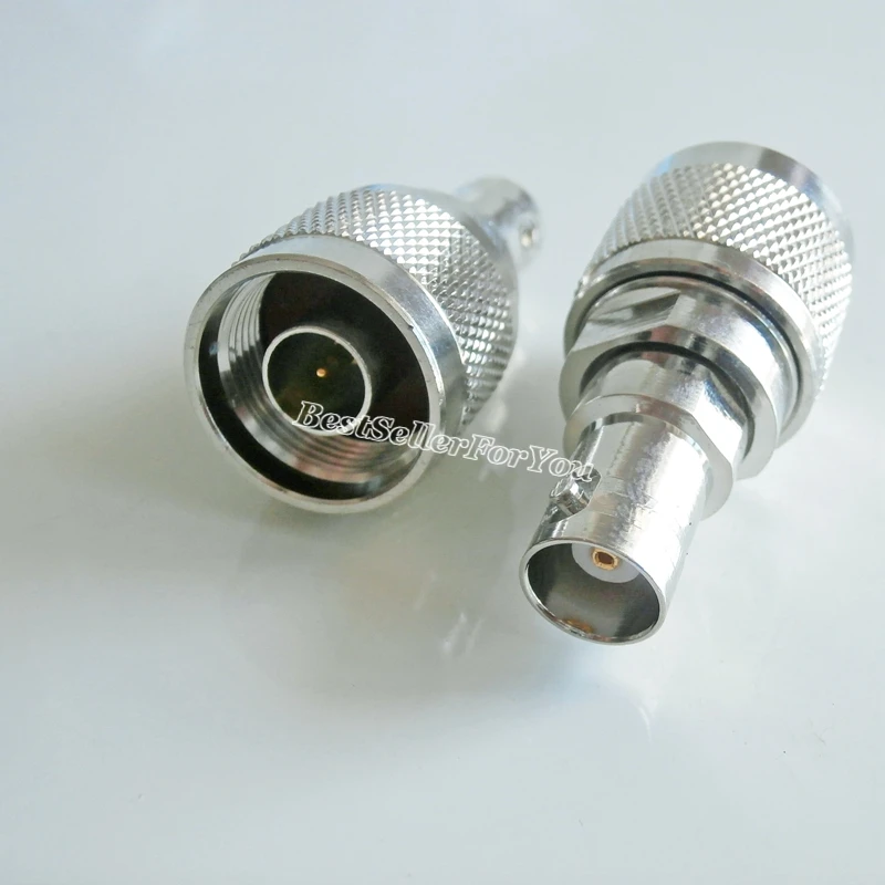 1Pcs N Type Male Plug Connector Bnc Vrouwelijke Jack Rechte Rf Coaxiale Connector Koper Adapter