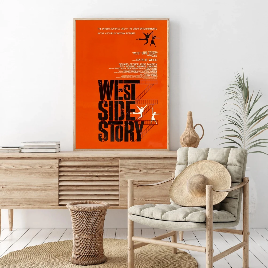 West Side Story Movie Poster Canvas Classic Vintage Wall Painting Art Poster Decorate Movie Promotion Poster Cover Gift