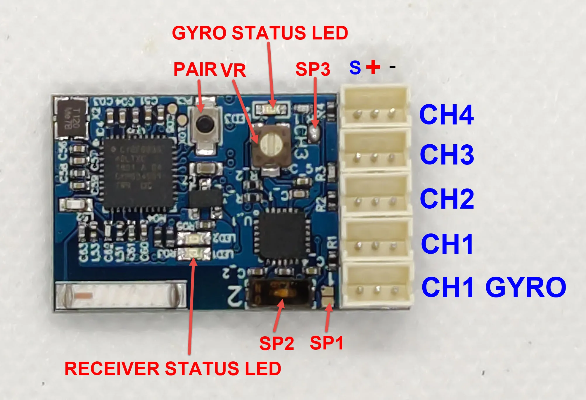 

DasMikro 2.4GHz FHSS-4 FHSS-3 Micro 4 Channel With Gyro Receiver For SANWA MT44 MT4S Transmitter Radio RC Car Parts