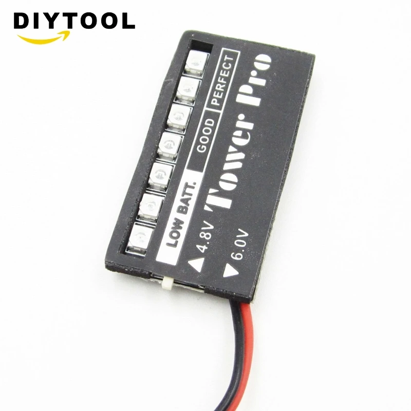 4.8v 6v 7 LED RC modello ricevitore indicatore di tensione della batteria auto auto