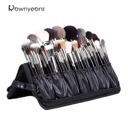 Rownyeon Makeup Brush Organizer Bag Brushes Holder Professional Makeup Brush Set Organizer Black(Brush Case Only)