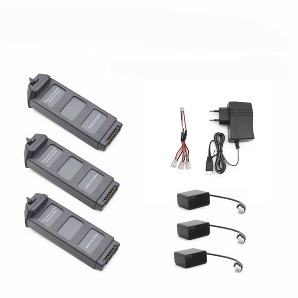 

MJX Bugs 5W B5W RC Quadcopter Spare Parts Charger+1 to 3 wire+ 3PCS Adapter box+ 3PCS Battery Shipping by Registered parcel