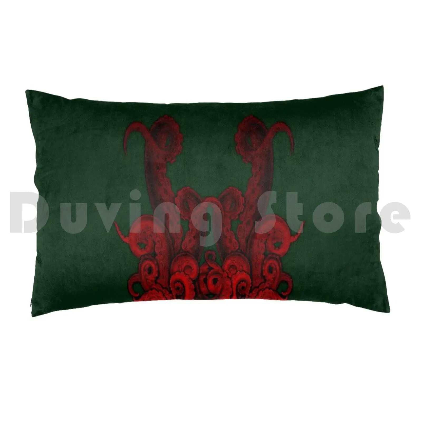 Pillow Case Red Tide 754 Tentacles Octopi Squid Cthulhu Red Tide