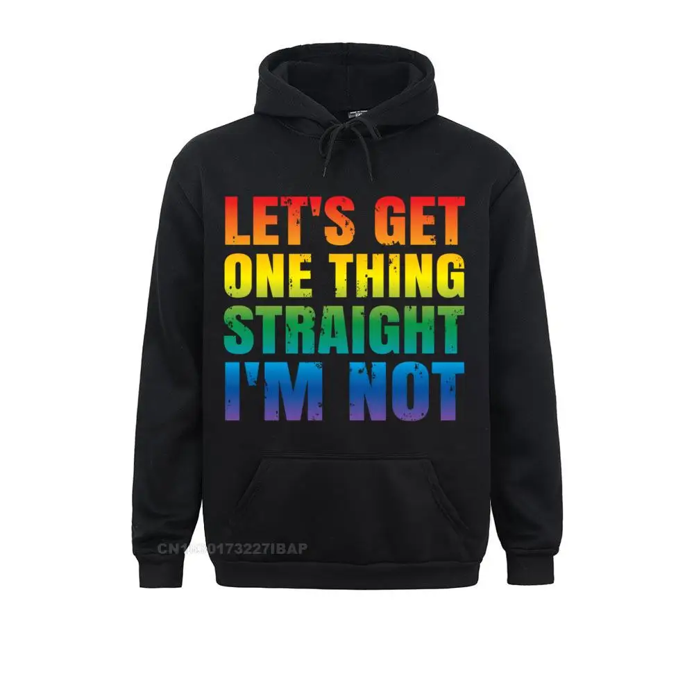 

LGBTQ Gay Pride Hoodie Get One Thing Straight Pullover Hoodie Sweatshirts For Men Fitness Hoodies Lovers Sportswears Fashionable