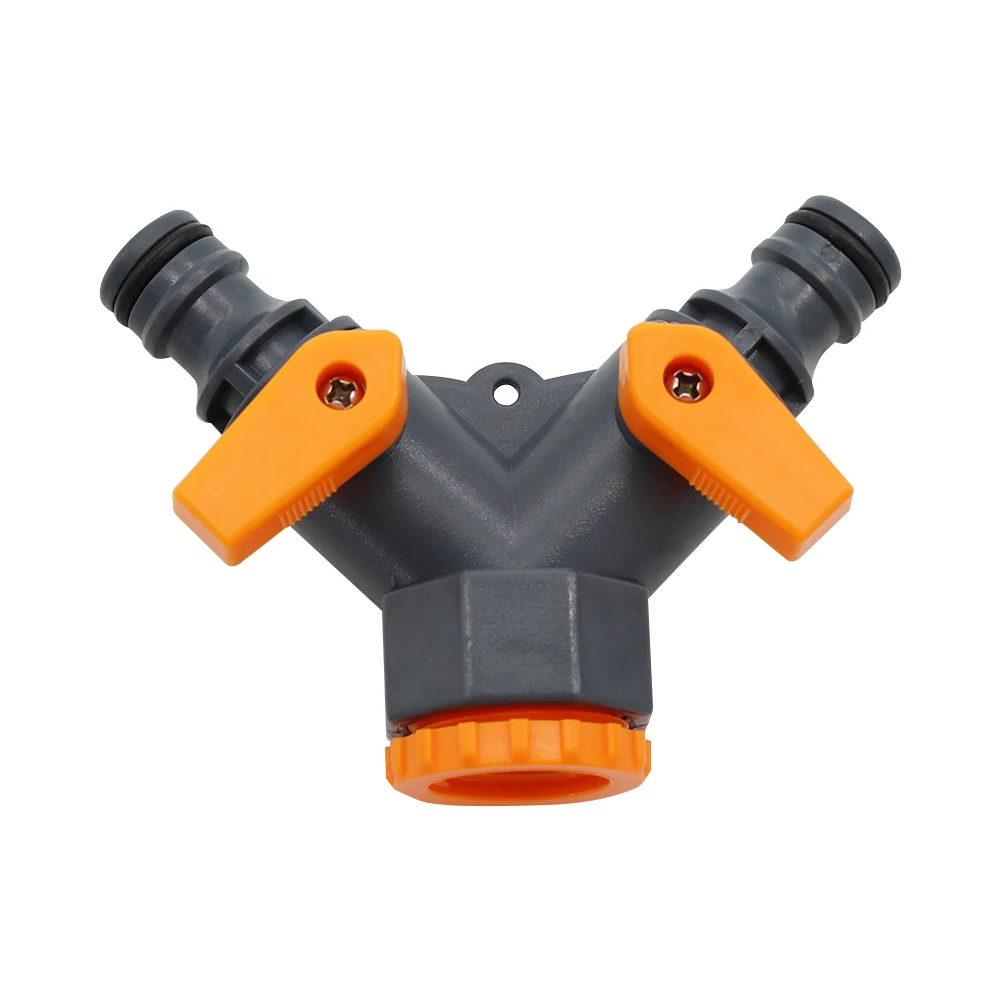 

1/2 Inch To 3/4 Inch Y Shunt Adapter Valve Garden Hose Splitter Connectors used in irrigation horticulture gardening balcony 1Pc