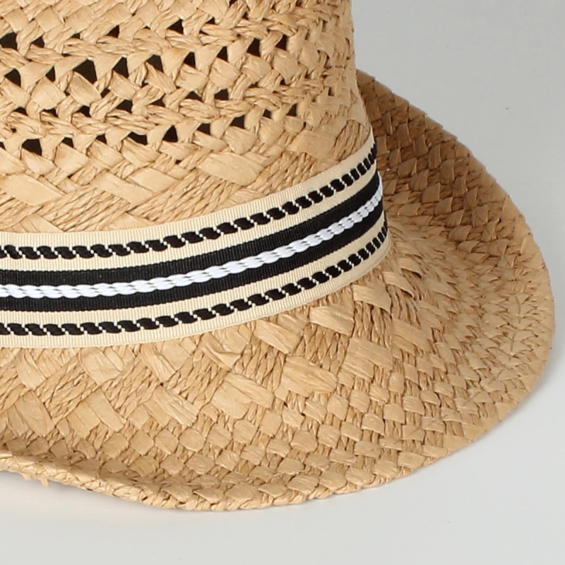 Summer Sunshade Lady Outdoor Wide brim Hat Panama Beach Resort Hat Collapsible Straw Hats for Women Spring Summer Autumn Paper 6