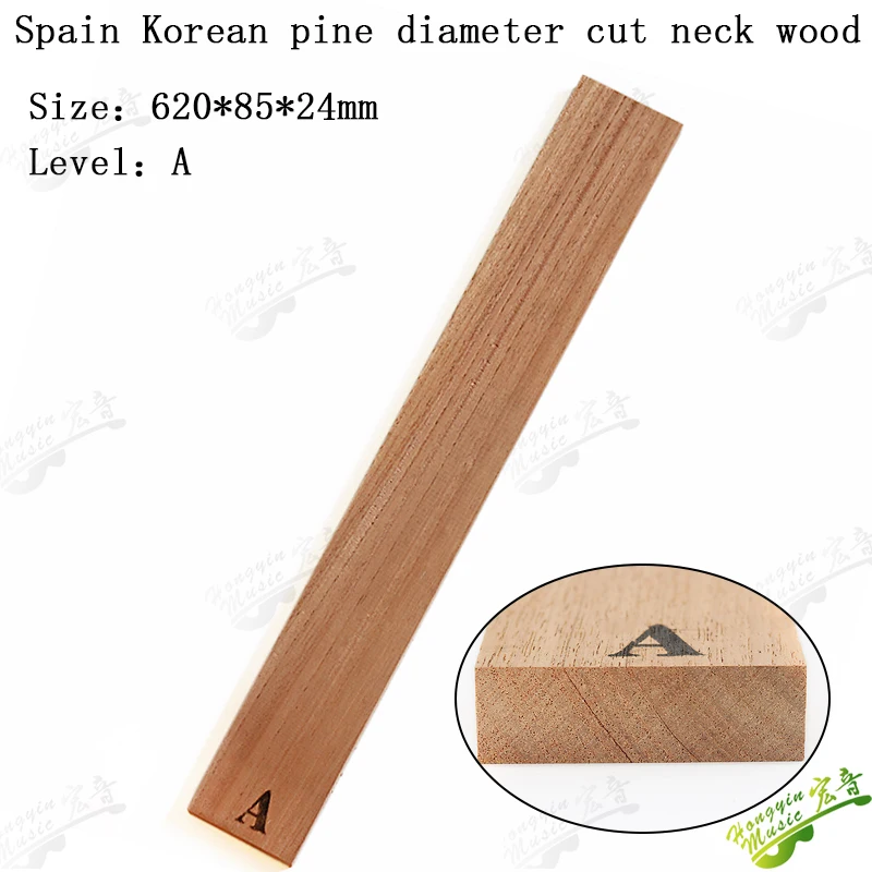 620*85*24mm Spain Korean pine diameter cut neck wood electric bass neck head and handle Guitar Accessories