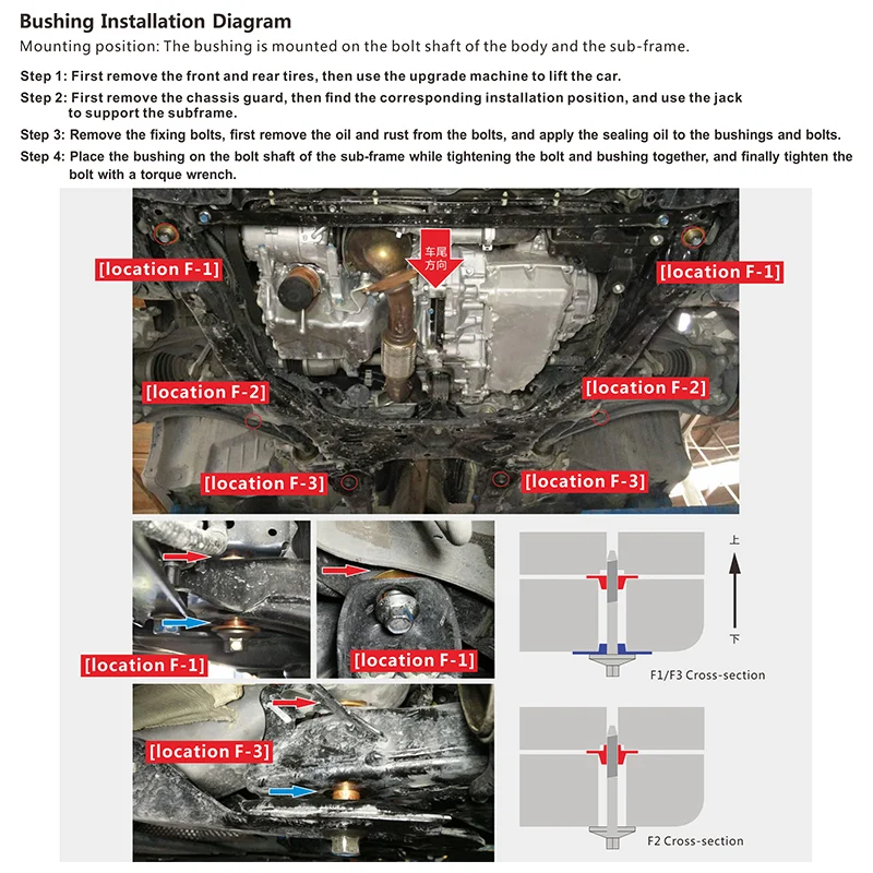 Subframe Rear Axle Rigid Collar control arm bushing For Honda 1995-2024 CIVIC 6/8/9/10/11 Jade Honda S2000  Integra