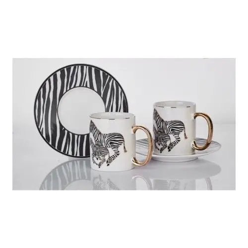 

DOLBOVI ACAR Zebra 6 Personality Porcelain cup White mug кружка coffee cup cup