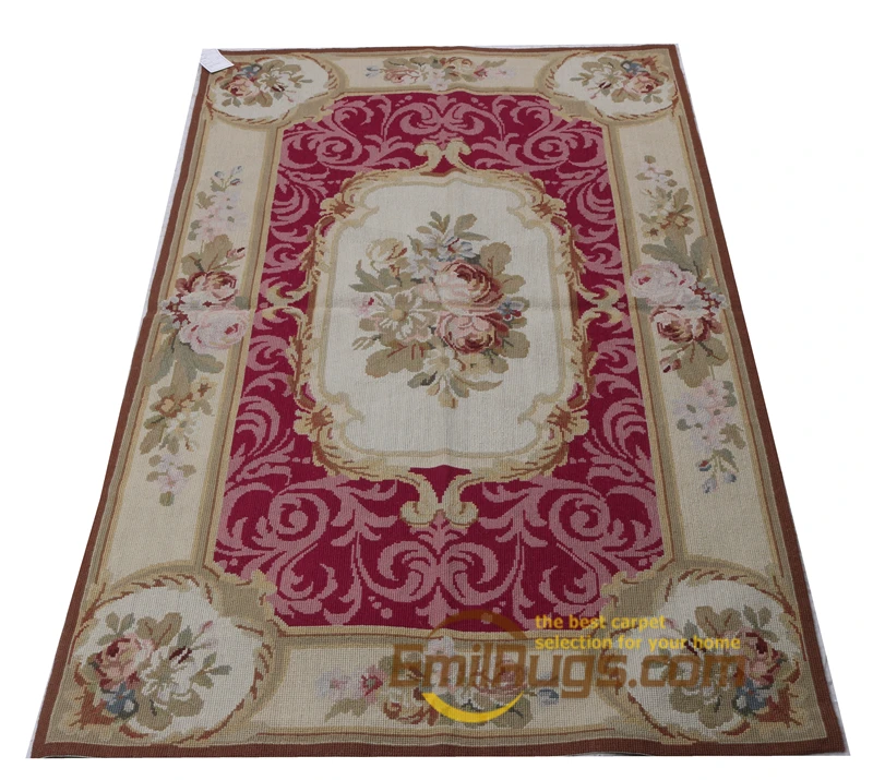 needlepoint carpets Double Knots Hand-woven French Wool Art Tapestry Big For Living Room