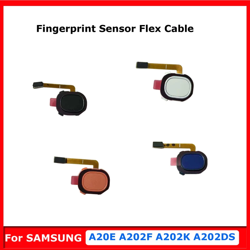 Home Button For Samsung Galaxy A20E A202K Fingerprint Sensor Scanner Touch ID Connecter Motherboard Flex Cable Menu Key Parts