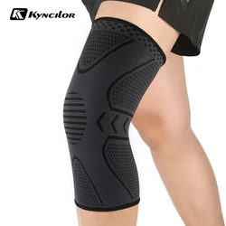 Kyncilor Compression Knee Support Joint Pain Arthritis Relief Running Fitness Anti Slip Silicone Brace Knee Pads