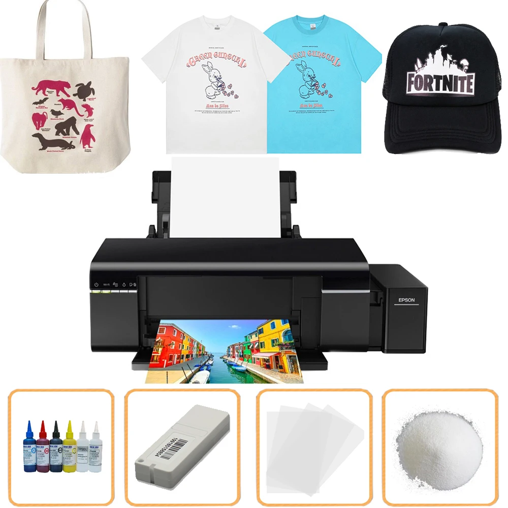 A3 DTF Printer For Epson L1800 White Ink DTF Printer Heat Transfer PET Film L1800 DTF Printer Transfer Film Printing