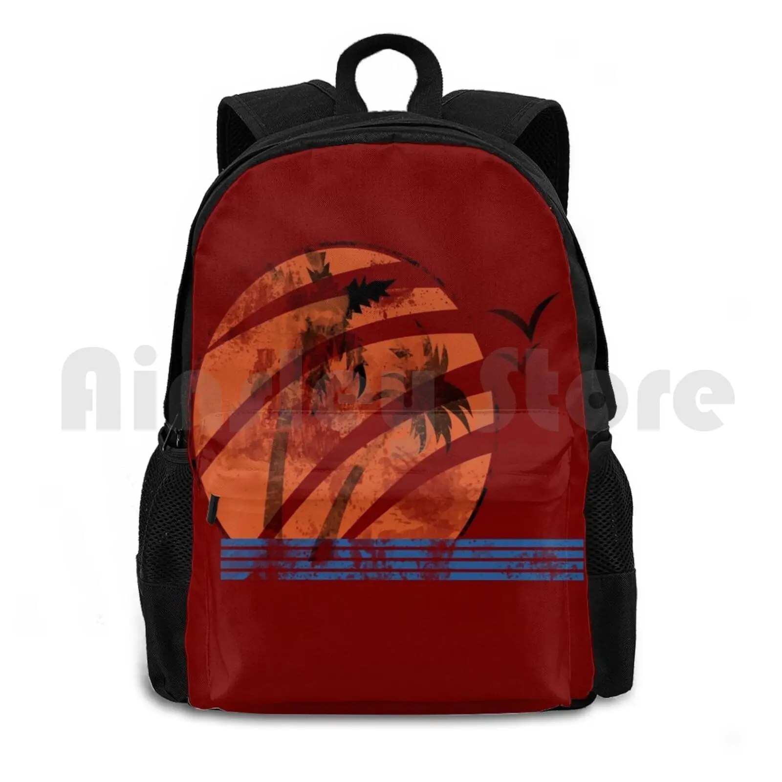 Scarred Sunset Outdoor Hiking Backpack Waterproof Camping Travel The Last Of Us Ellies Ellie Tlou Naughty Dog Gaming Video