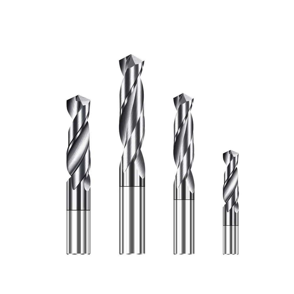 UNALOY trapano in lega di metallo duro acciaio al tungsteno Super duro HRC50 punta elicoidale punta dritta trapano solido per tornio CNC