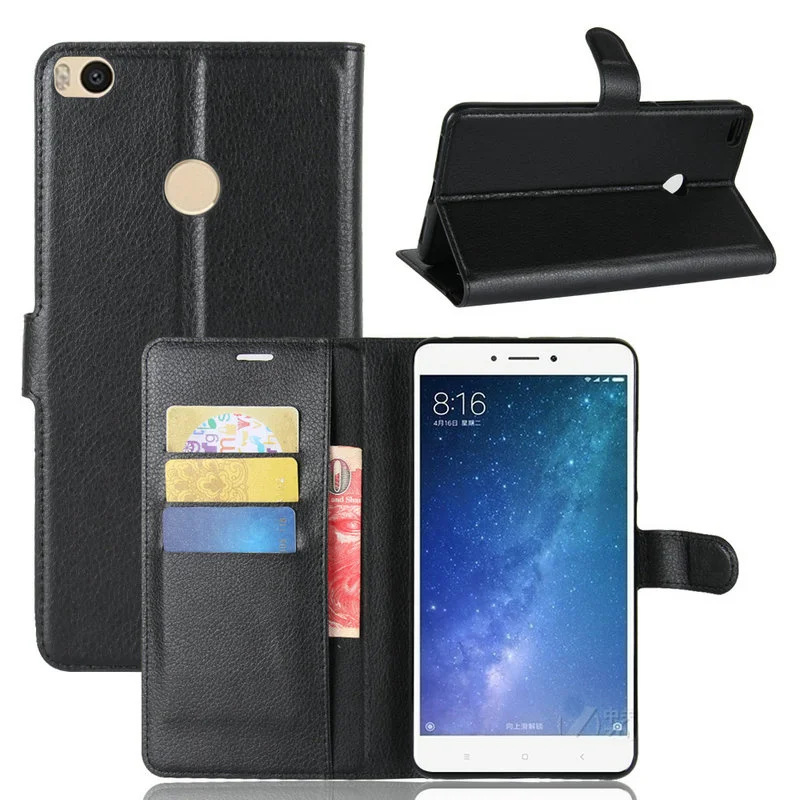 for Xiaomi Mi Max 3 Wallet Flip Leather Case for Xiaomi Mi Max 2 Max2 32GB 64GB 128GB Phone Cover with Stand Etui Funda