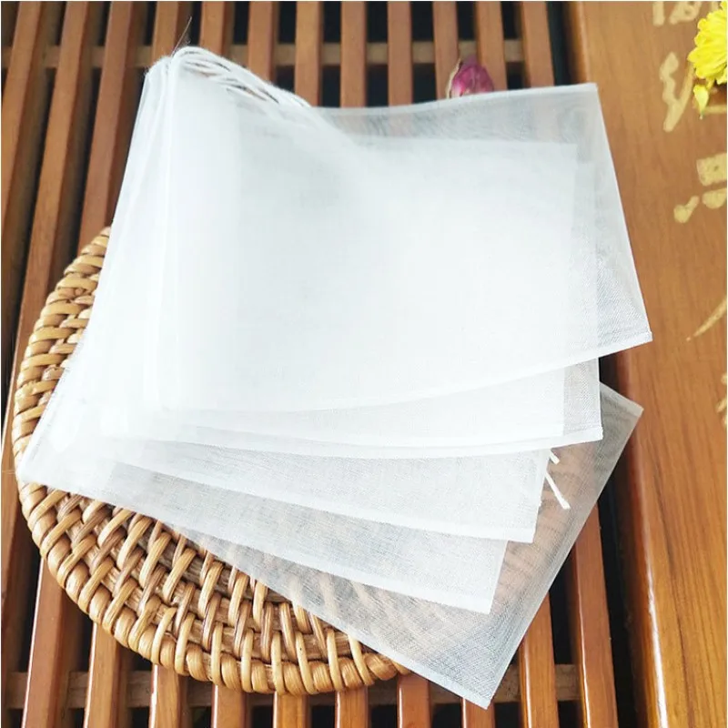 1000pcs Teabags 5x6cm to 8x12cm Nylon Material Empty Tea Bag  With String Heal Seal Filters Disposable Herbal Tea Bags