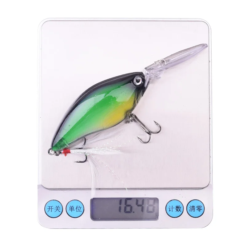 1Pcs Floating Crank Fishing Lures 11cm 18g Deep Diving Minnow Wobblers Isca Artificial Bait Bass Treble Hooks Crankbait Tackle