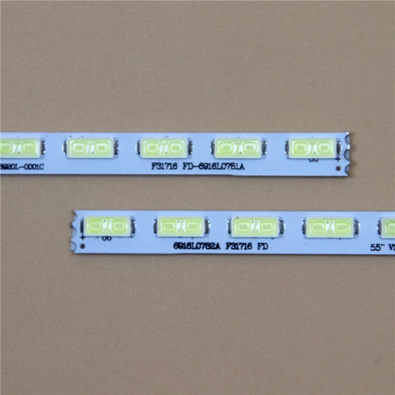 Imagem -02 - Barras da Disposição do Diodo Emissor de Luz da Tevê para lg 55lm4600 55lm5800-uc Tiras de Luz de Fundo do Diodo Emissor de Luz Faixas da Lente das Lâmpadas da Matriz 55 Borda V12 Rev1.1 Lc550eue-sef1