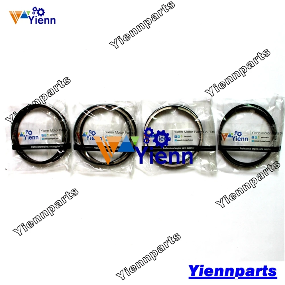 4TN84 Piston Ring Set For Yanmar F37D F395D F475D F535D F605D GT-45 US45D Tractor Engine Parts