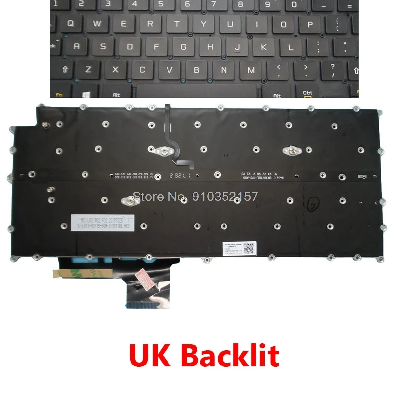 

UK Backlit Keyboard For LG 14T90N 14T90N-R.APS7U1 14T90N-R.AAS8U1 14T90N-VR30K 14T90N-VR50K VR56K VA70K 14T90N-VR51J1